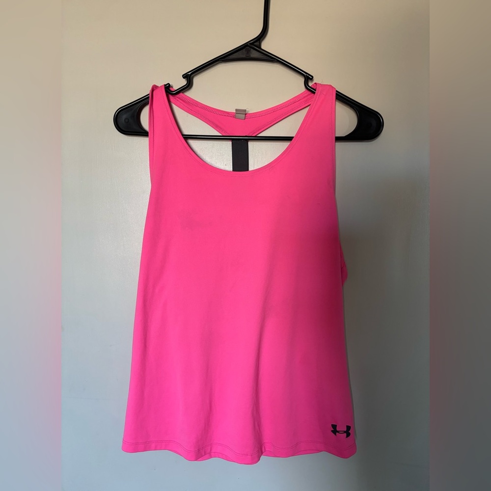 Under Armour Youth XL Bright Pink Tank Top